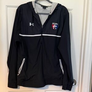 Under Armour Black and White Windbreaker Jacket